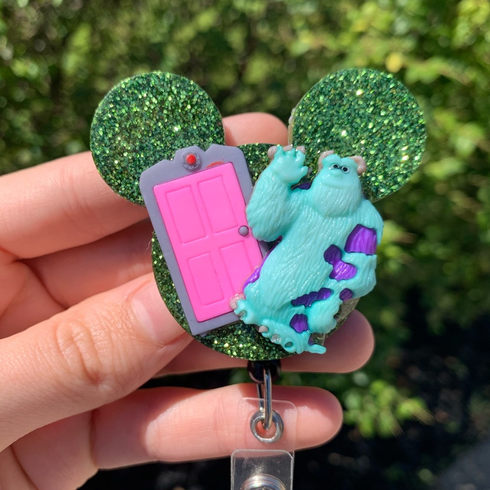 Monsters Inc themed badge reel